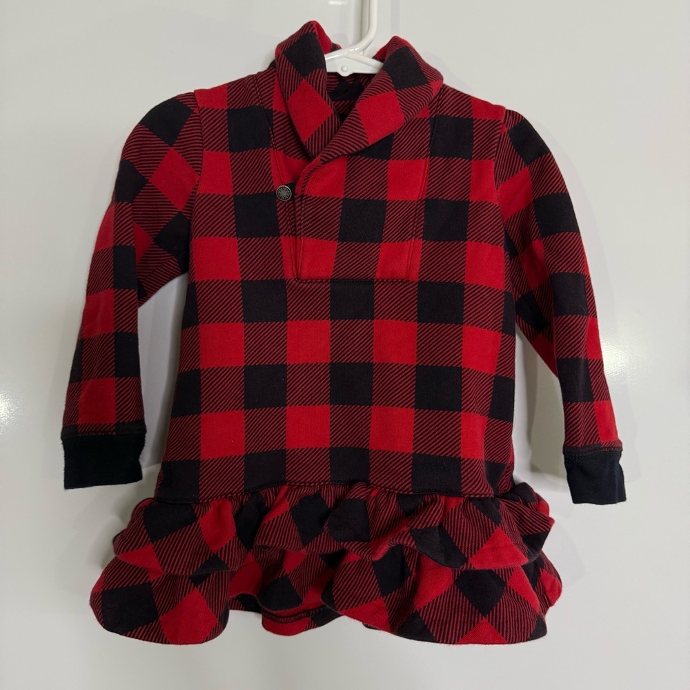 Ralph Lauren Red and Black Plaid Dress size 24 months